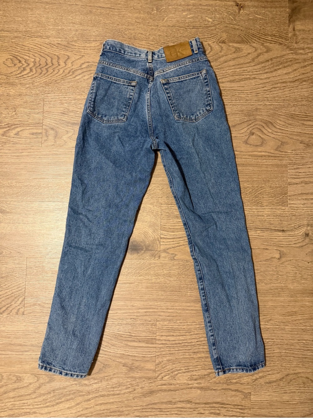 Vintage Calvin Klein Medium Blue High-Waist Straight Jeans